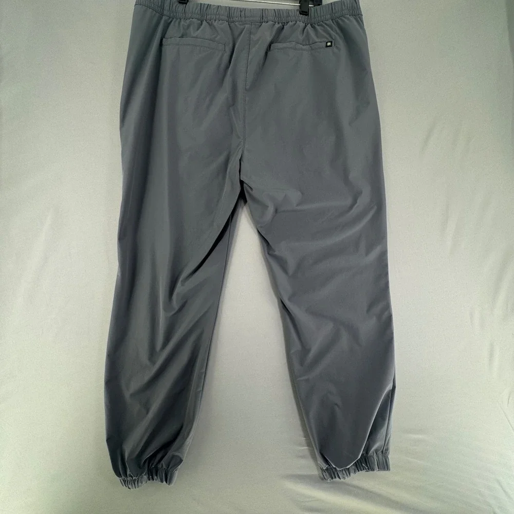 Banana Republic Mens XXL Grey Polyester Elastic Waist Jogger Pants Athleisure